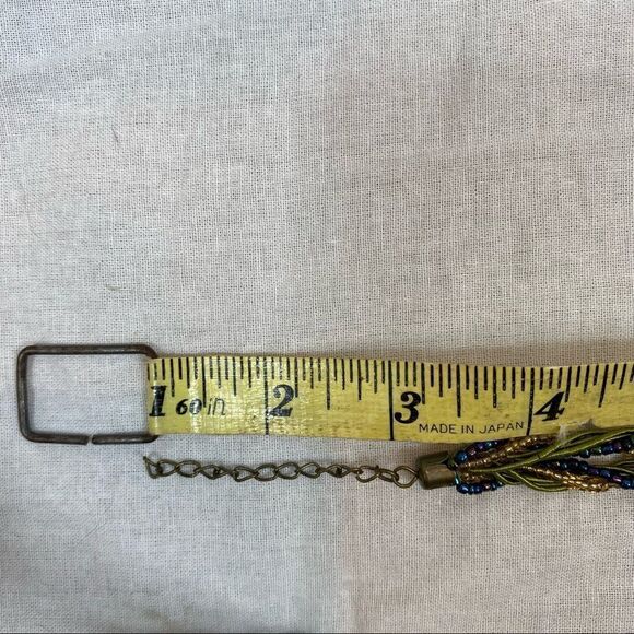 New without Tags Olivia & Ivy‎ Olive Teardrop Beaded Necklace - Picture 9 of 13